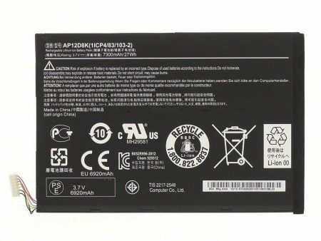 AP12D8K 1ICP4 83 103-2 Acer Iconia W511, Iconia W510-27602G03iss Laptop Battery Online