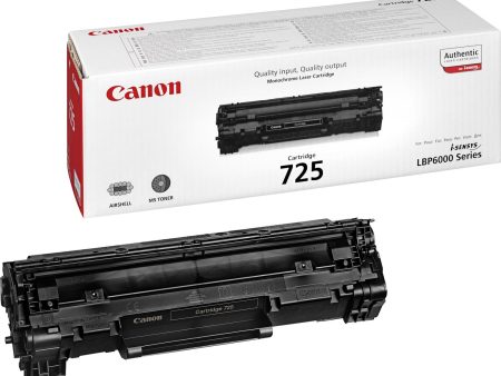 Genuine Canon 3484B002AA 725 Black Toner Cartridge (1,600 Pages) for Canon i-SENSYS MF3010, LBP 6000, LBP 6020, LBP6030 Printers Cheap