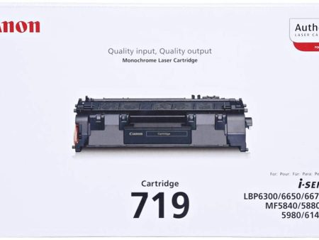 Canon Toner Cartridge - 719, Black For Sale