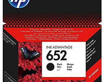 HP 652 Black Original Ink Advantage Cartridge (F6V25AE) for DeskJet Advantage 3636  3835 4535 4675 black on Sale