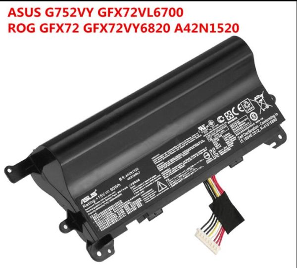 15V 90Wh A42N1520 4ICR19 66-2 Battery For Asus GFX72VL6700 Rog G752VY GFX72 GFX72VY6820 Sale