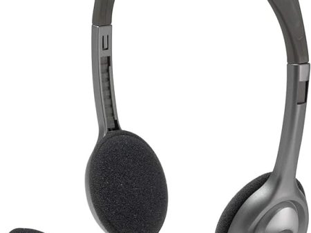 Logitech Stereo Headset H110, Standard Packaging, Silver Online now