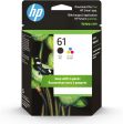 HP 61 | 2 Ink Cartridges | Black, Tri-color | CH561WN, CH562WN Cheap