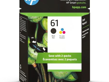 HP 61 | 2 Ink Cartridges | Black, Tri-color | CH561WN, CH562WN Cheap