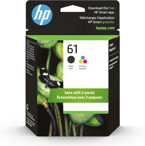 HP 61 | 2 Ink Cartridges | Black, Tri-color | CH561WN, CH562WN Cheap