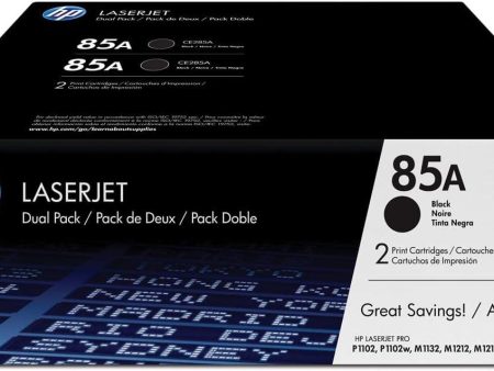 HP 85A 2-pack Black Original LaserJet Toner Cartridges For Cheap