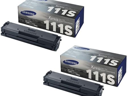 Samsung MLT-D111S Toner Cartridge Black - 2 Pack in Retail Packing Discount