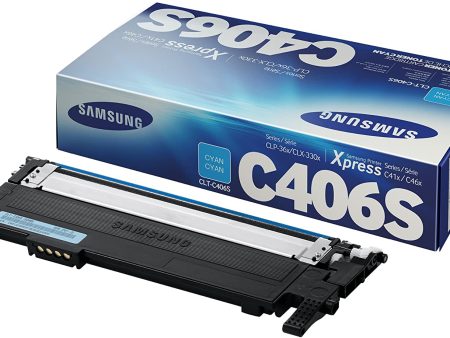 Samsung CLT-C406S Toner Cartridge Cyan for CLP-365W, C410W, 3305W, Xpress C460FW Sale