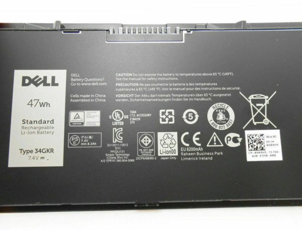 7.4V 47wh Original 3RNFD 34GKR 5K1GW G95J5 Dell Latitude E7440 E7450 E7420 Laptop Battery Hot on Sale