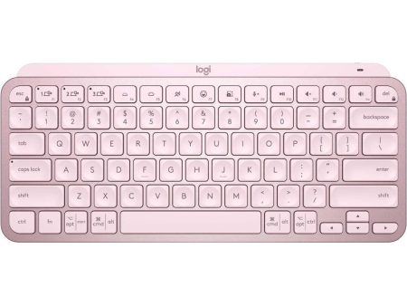 Logitech Mx Keys Mini Minimalist Wireless Illuminated Keyboard, Compact, Bluetooth, Backlit, Usb-C, Compatible With Apple Macos, Ios, Windows, Linux, Android, Metal Build - Rose, 920-010500 For Sale