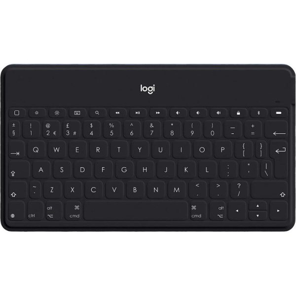 Logitech Keys-To-Go Wireless Bluetooth Keyboard For IPhone, IPad, Smartphone, Tablet, Android, Windows, Apple TV, Ultra-Thin, Ultra-Light, Short-Cut Keys, QWERTY UK Layout - Black Cheap