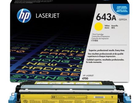 Original HP 643A Yellow LaserJet Toner Cartridge (Q5952A) Online now