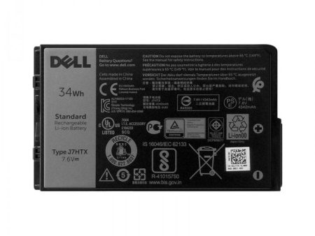 Original J7HTX Dell Latitude 12 7202, FH8RW, 02JT7O Rugged Tablet Laptop Battery For Sale