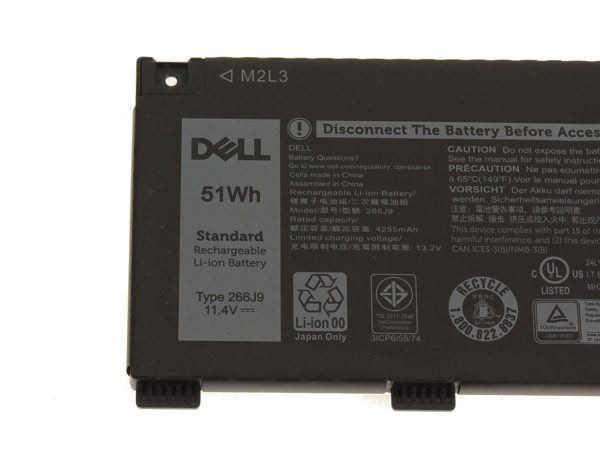 51Wh Original 266J9 Dell Inspiron 14 5490, G3 3590 Series, P89F001 3-cell Laptop Battery Fashion