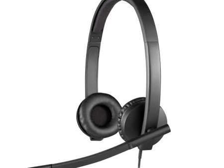 Logitech H570e USB Stereo Headphones, 30mm Driver Size, 1.9m Cable Length, Black | 981-000575 Online Sale