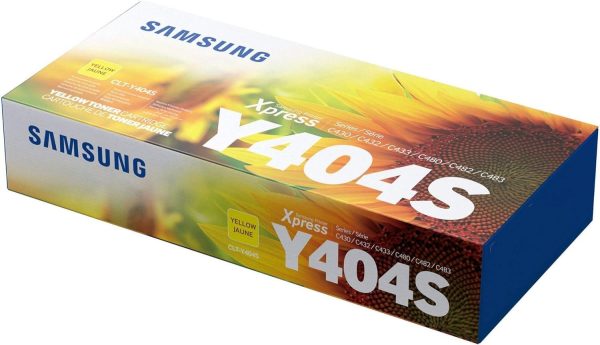 Samsung SU444A CLT-Y404S Toner Cartridge, Yellow, Pack of 1 For Sale