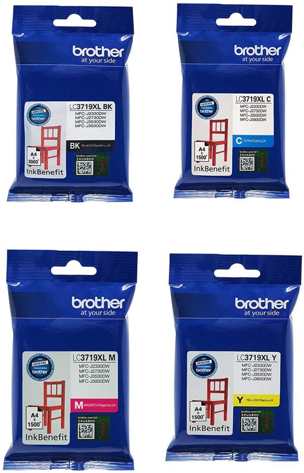 Brother LC3719XL High Capacity Ink Set for MFC-J2330DW MFC-J2730DW MFC-J3530DW AND MFC-J3930DW For Discount