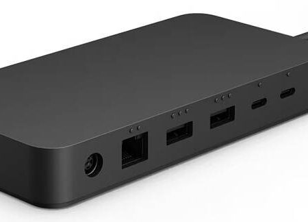 Microsoft Surface Thunderbolt 4 Docking Station, 3x USB-A, 3x Thunderbolt 4 USB-C, 1x 2.5Gbps Ethernet Ports, 3.5mm Audio Jack, Up to 96W Passthrough, Wide Compatibility, Black | T8H-00006 For Discount