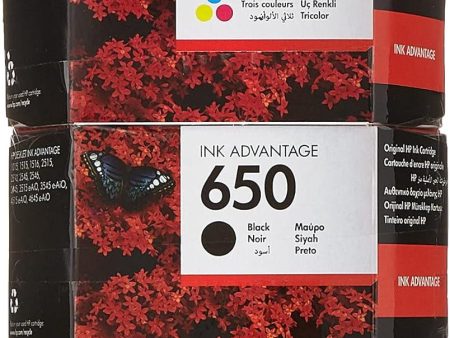 Hp 650 2 Black + 1 Color Original Ink Cartridge Cz101+102Ak Discount