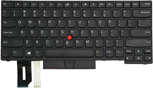 US Keyboard for Lenovo ThinkPad L380 L390 E490 E495 T490 L490 E480 E485 L480 T480s R480 R490 Laptop Replace Black Supply