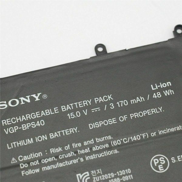 Original VGP-BPS40 Sony VAIO SVF14N1E2ES, VAIO SVF14N12SAB Laptop Battery Hot on Sale