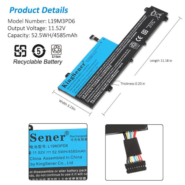 US warehouse Kingsener L19M3PD6 L19L3PD6 Laptop Battery For Lenovo ideapad Flex 5-14IIL05 5-14ITL05 5-14ARE05 5-14ALC05 5-15IIL05 5-15ALC05 81X1 81X2 For Cheap