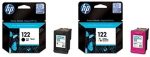 Hp 122 Black & Hp 122 Tricolor Ink Cartridge Set Cheap