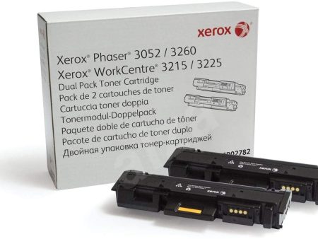 Xerox Phaser 3052 3260, WorkCentre 3215 3225 Dual Pack Toner Cartridge For Sale