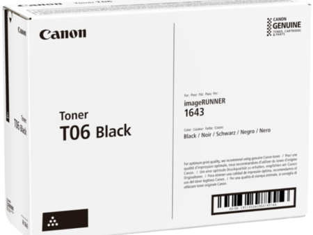 Canon T06 Black Toner Cartridge for Canon Image Runner 1643 Online