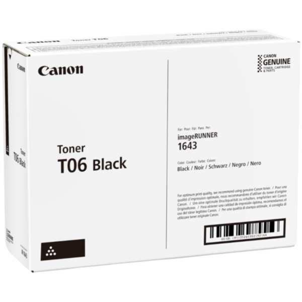 Canon T06 Black Toner Cartridge for Canon Image Runner 1643 Online