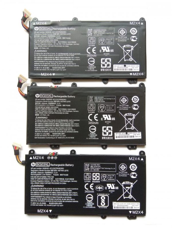 Original SG03XL HP Envy 17-U294CL, ENVY 17-u110nr W2K90UA, M7-U009DX HSTNN-LB7E TPN-I126 3ICP7 61 80 Laptop Battery For Sale