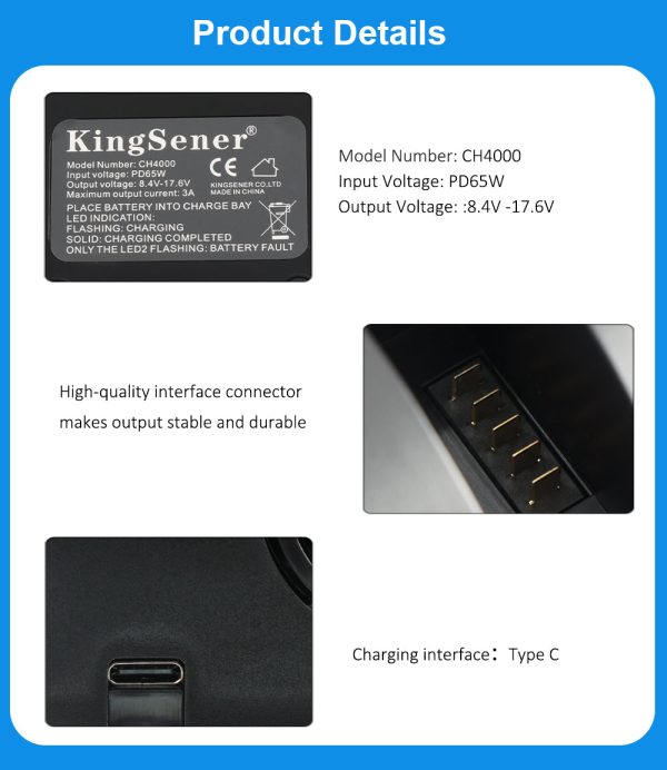 CH4000 Battery Charger For INSPIRED ENERGY NI2020TS24 NI2020A24 Online now