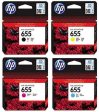 HP 655 Ink Cartridges Set - Black, Cyan, Magenta and Yellow Sale