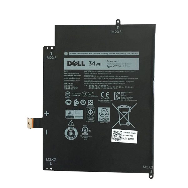 Original YX0XH Dell Latitude 12 7000 7285 Series Laptop Battery Supply