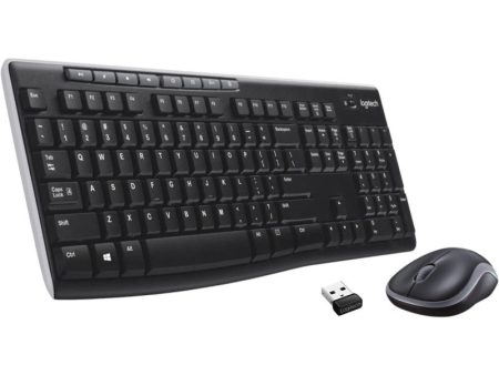 Logitech MK270 Wireless Keyboard And Mouse Combo - Keyboard And Mouse Included, Long Battery Life For Sale