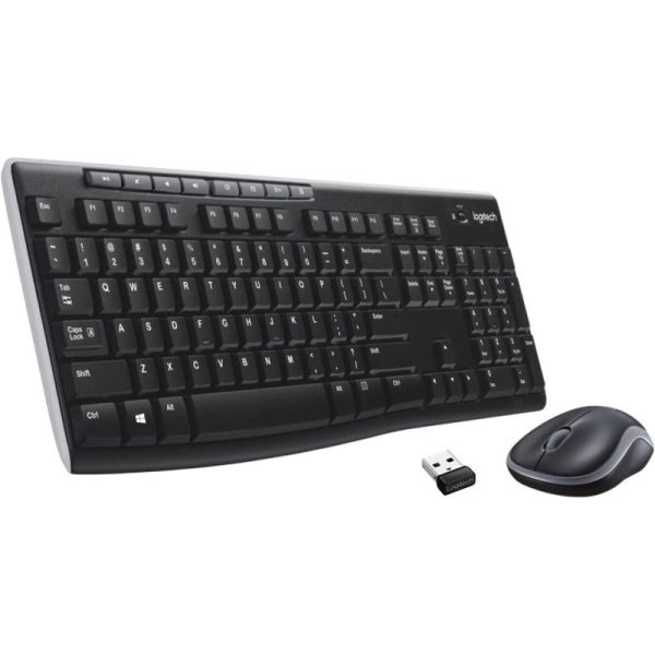 Logitech MK270 Wireless Keyboard And Mouse Combo - Keyboard And Mouse Included, Long Battery Life For Sale