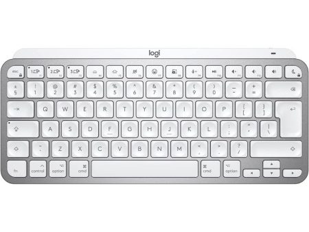 Logitech MX Keys Mini For Mac Minimalist Wireless Illuminated Keyboard For Apple MacOS, IPad OS, Metal Build - Pale Grey Fashion