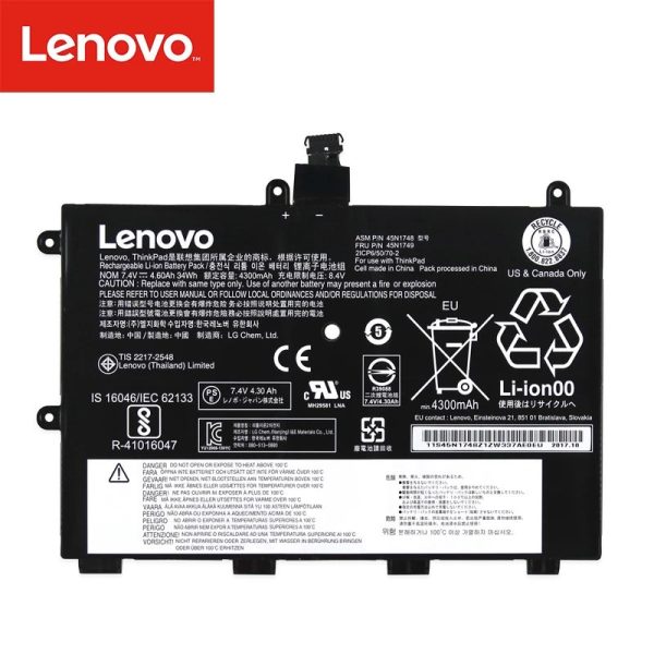 34Wh Original 45N1750 45N1751 Lenovo ThinkPad Yoga 11e 45N1748 45N1749 Tablet Laptop Battery For Discount