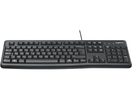 Logitech K120 Wired BUSiness Keyboard For Windows Or Linux, USb Plug-And-Play, Full-Size, Spill Resistant, Curved Space Bar, Pc   Laptop, English Arabic Layout - Black Supply