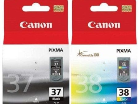 Canon 37 Black And 38 Colour Ink Cartridges Discount