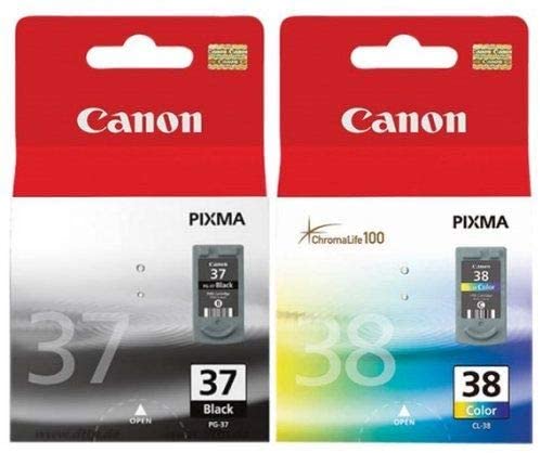 Canon 37 Black And 38 Colour Ink Cartridges Discount