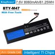 US Warehouse KingSener BTY-M47 Laptop Battery for MSI GS40 GS43 GS43VR 6RE GS40 6QE 2ICP5 73 95-2 MS-14A3 MS-14A1 61.25WH on Sale