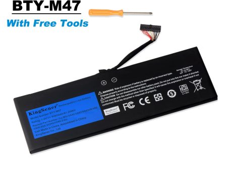 US Warehouse KingSener BTY-M47 Laptop Battery for MSI GS40 GS43 GS43VR 6RE GS40 6QE 2ICP5 73 95-2 MS-14A3 MS-14A1 61.25WH on Sale