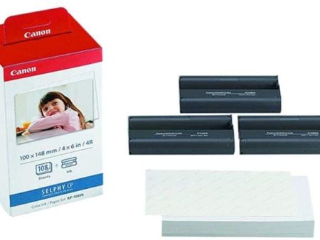 Canon Color Ink Paper Set, Kp-108In For Selphy… Supply