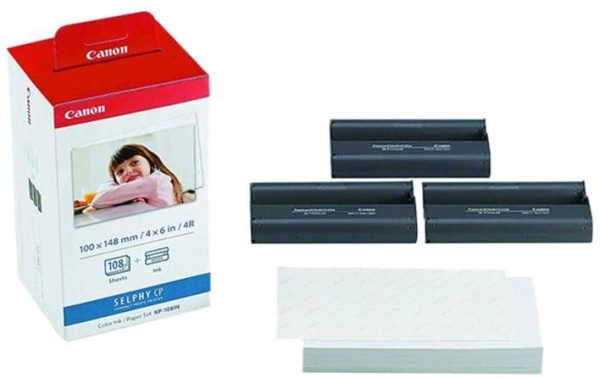 Canon Color Ink Paper Set, Kp-108In For Selphy… Supply