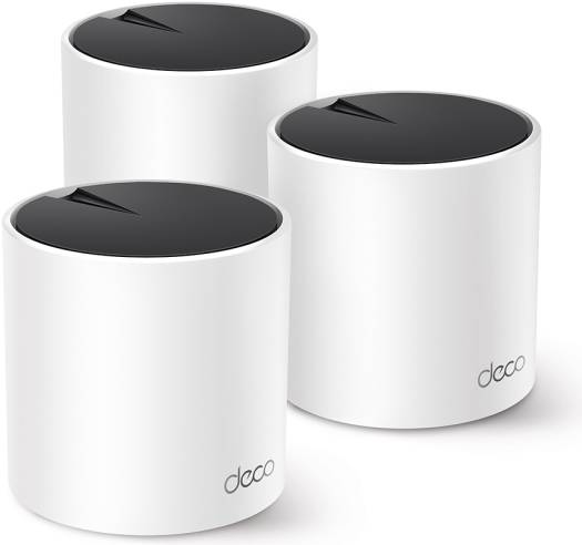 TP-Link Deco AX3000 WiFi 6 Mesh System, Covers up to 6500 Sq.Ft, Replaces Wireless Router and Extender, AI-Driven Mesh, 3 Gigabit Ports Per Unit, Supports Ethernet Backhaul, 3-pack, White | Deco X55 Discount