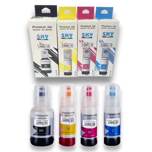 Compatible refill ink for 101 Epson L4150 L4160 L6160 L6170 L6176 L6190 L14150 Printers Sale