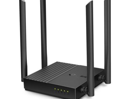 TP-Link AC1200 MU-MIMO WiFi Router, 802.11ac Wave2, 4 Antennas, AP Mode, 4x Gigabit LAN, 2.4GHz 5GHz Guest Network, Beamforming, Black | Archer C64 EU on Sale