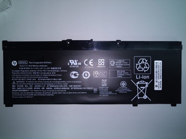 Original SR04XL HP Omen 15-CE002NK Omen 15-CE018NM Omen 15-CE071TX Pavilion 15-CB012NO Pavilion 15-CB081TX Laptop Battery Fashion