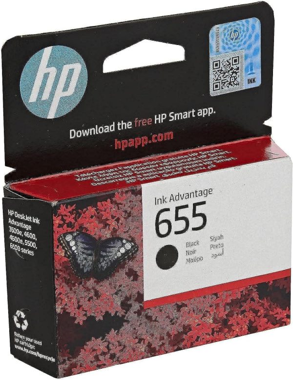 HP 655 Black Original Ink Cartridge Online Sale